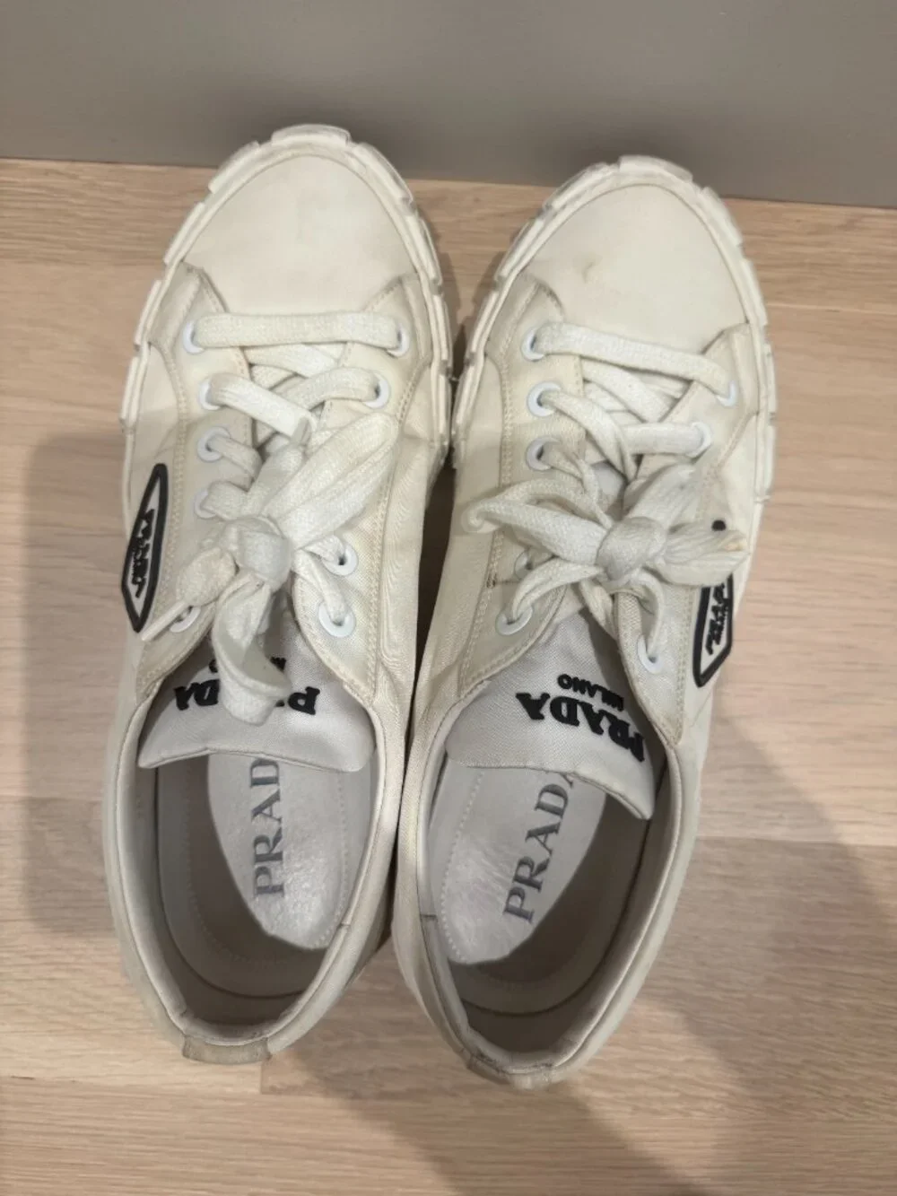 Prada Men's White Sneakers - Picture 2 of 3